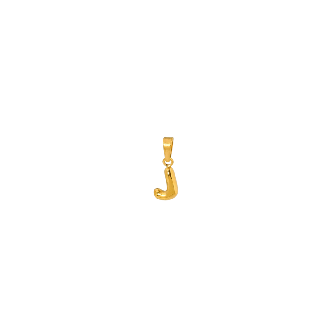 Bubble letter gold