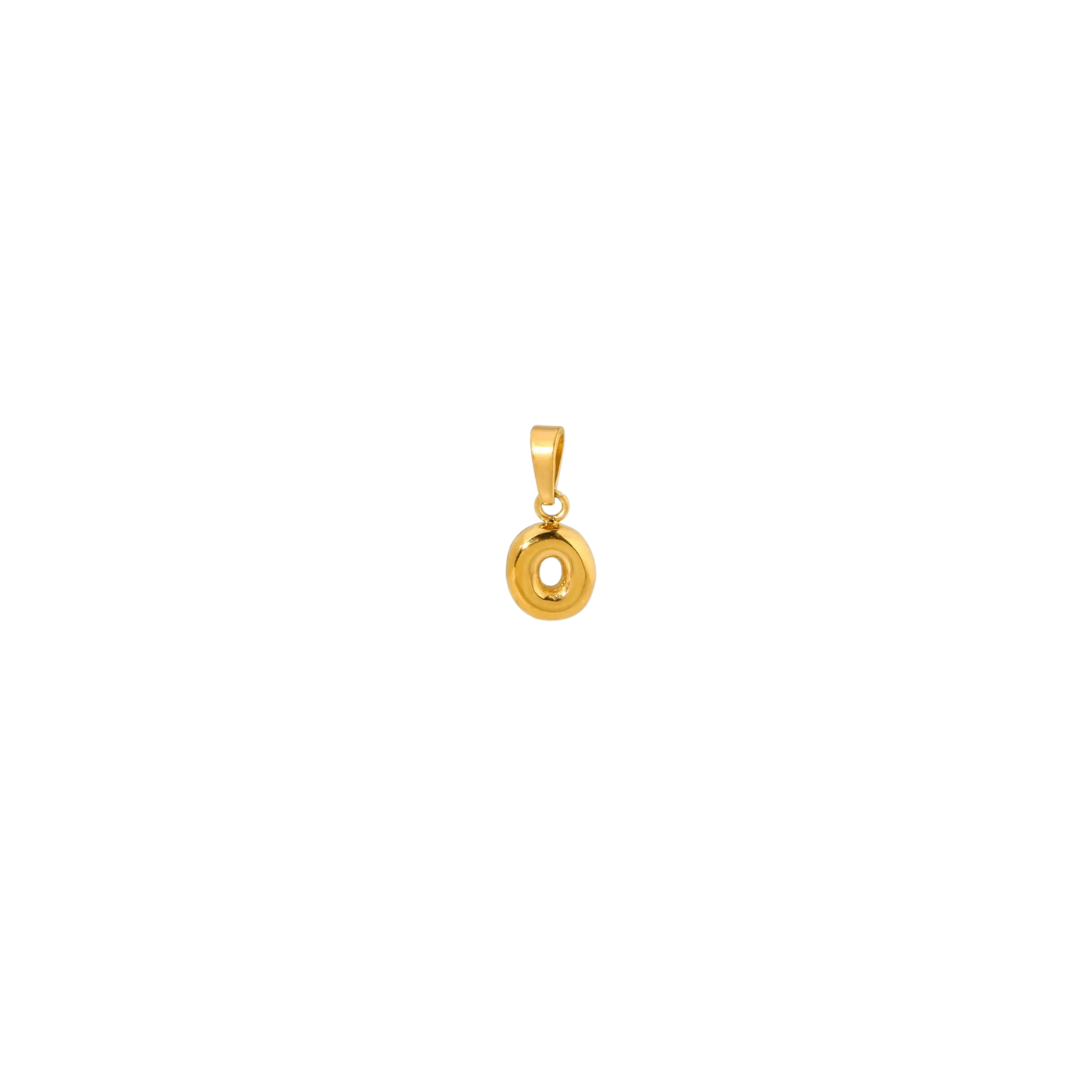 Bubble letter gold