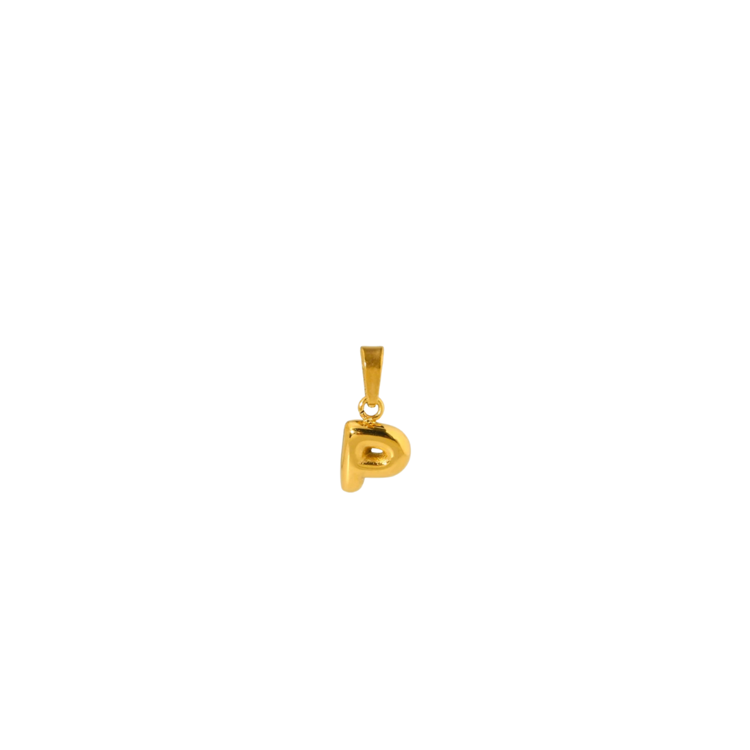 Bubble letter gold