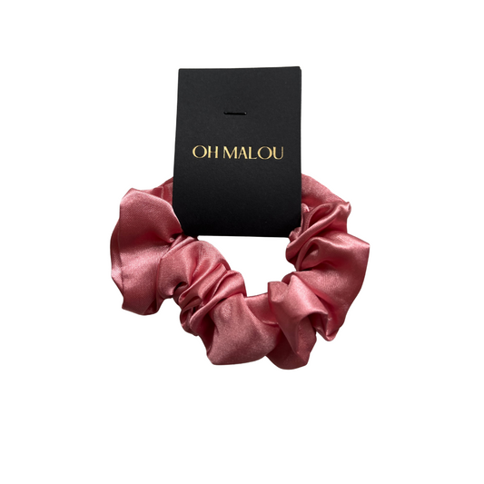 Scrunchie Peach Bloom Satin