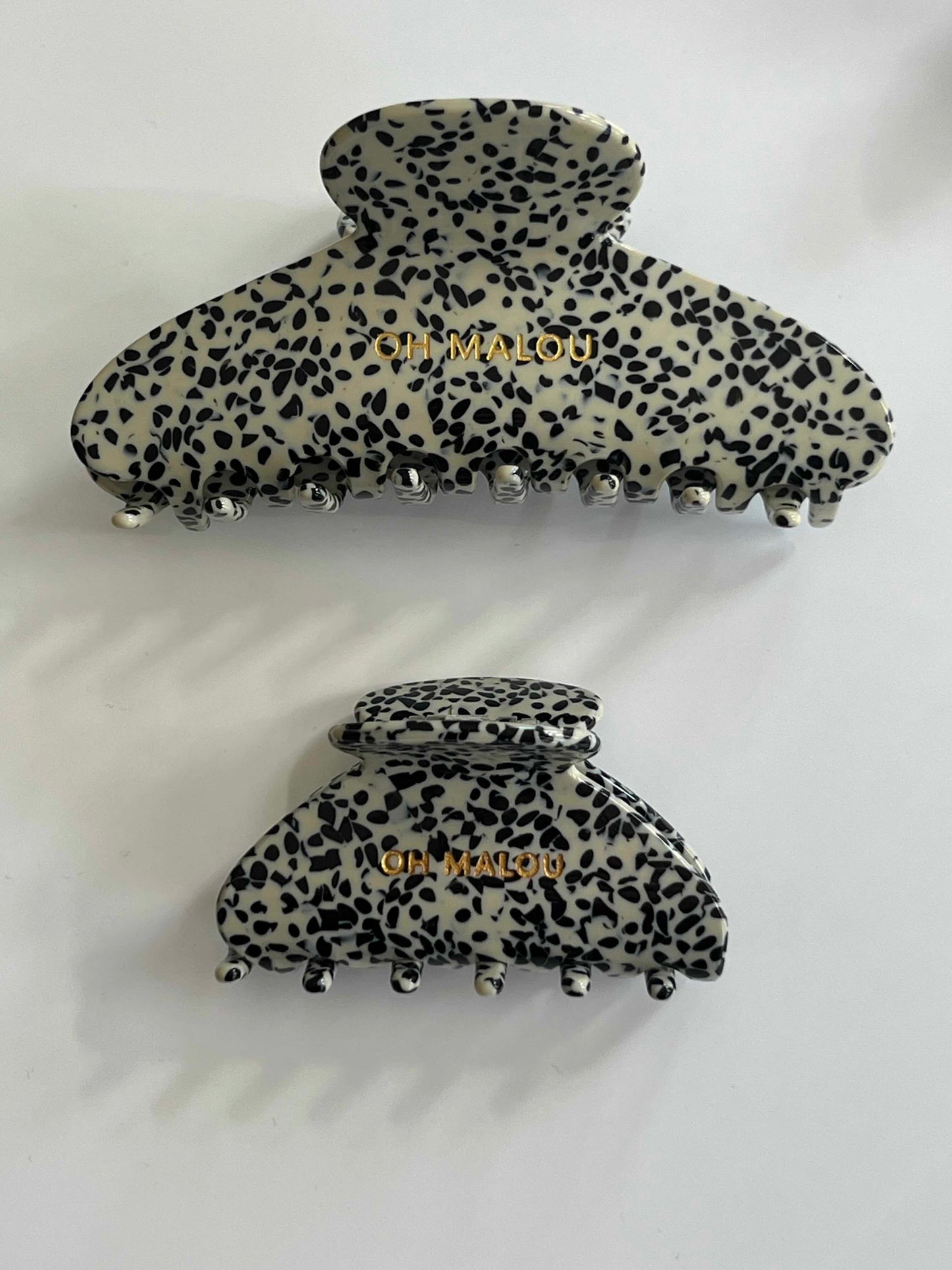 Haarklammer Dalmatiner Half-moon small