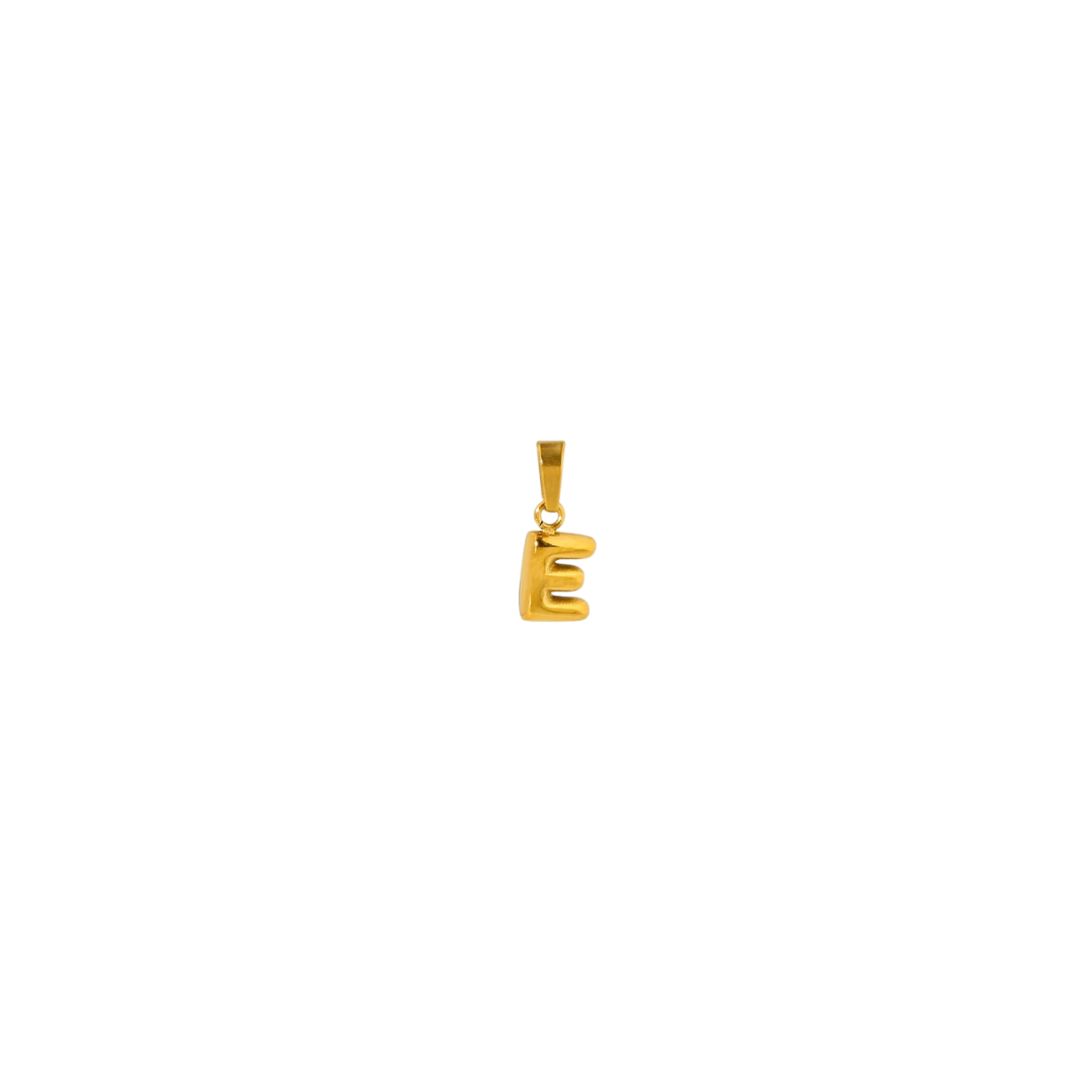 Bubble letter gold