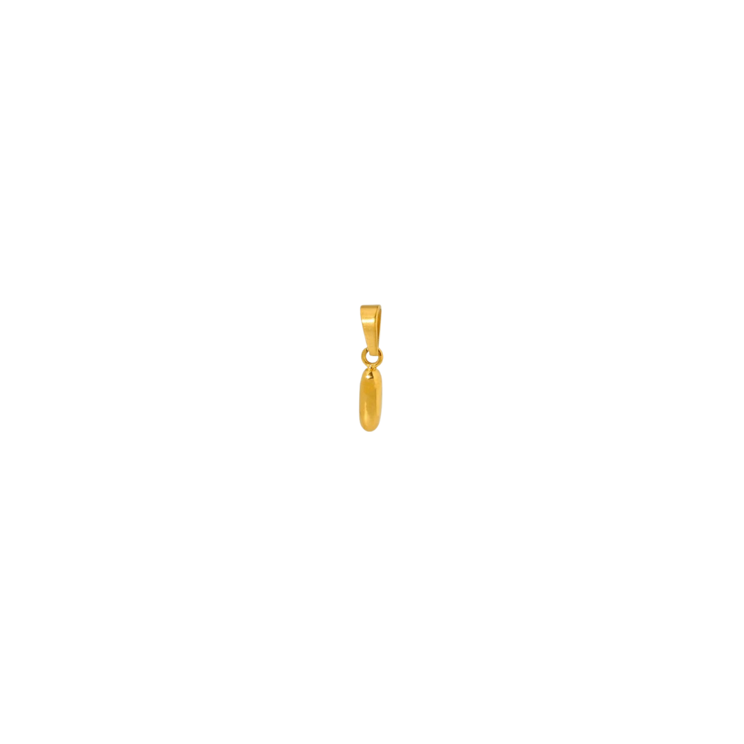 Bubble letter gold