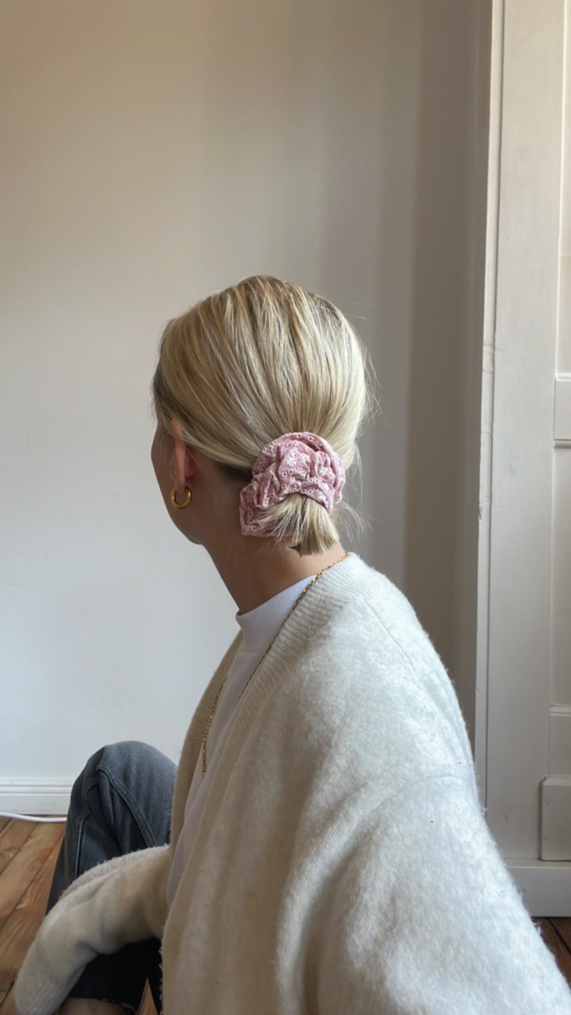 Scrunchie Amelie pink