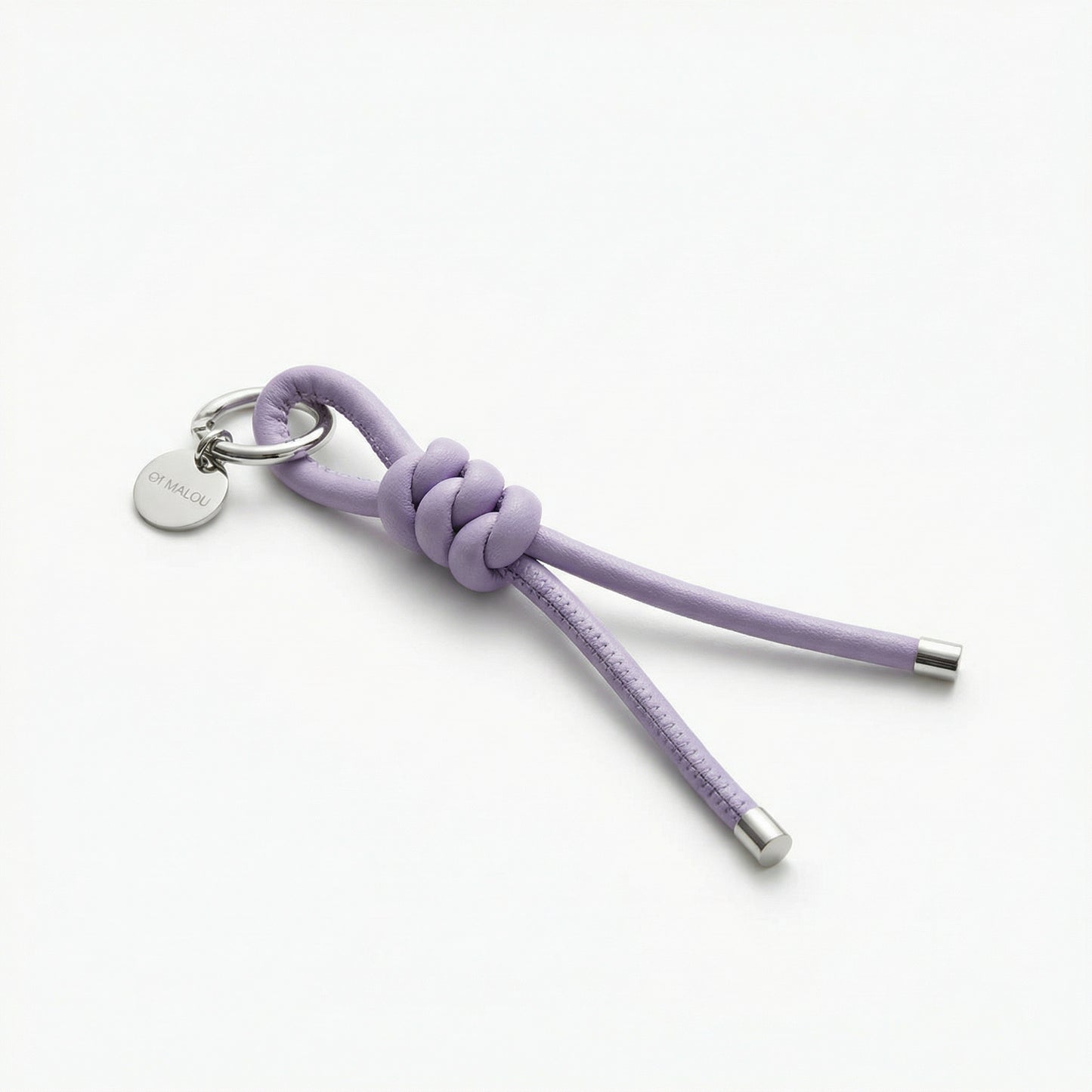 Schlüsselanhänger geflochten Lilac