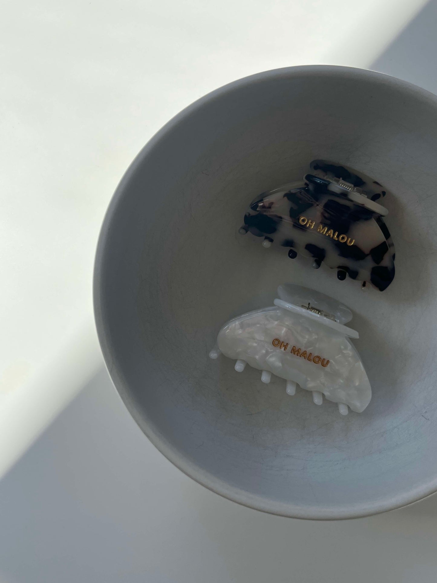 Haarklammer Milky Leo Half-moon small