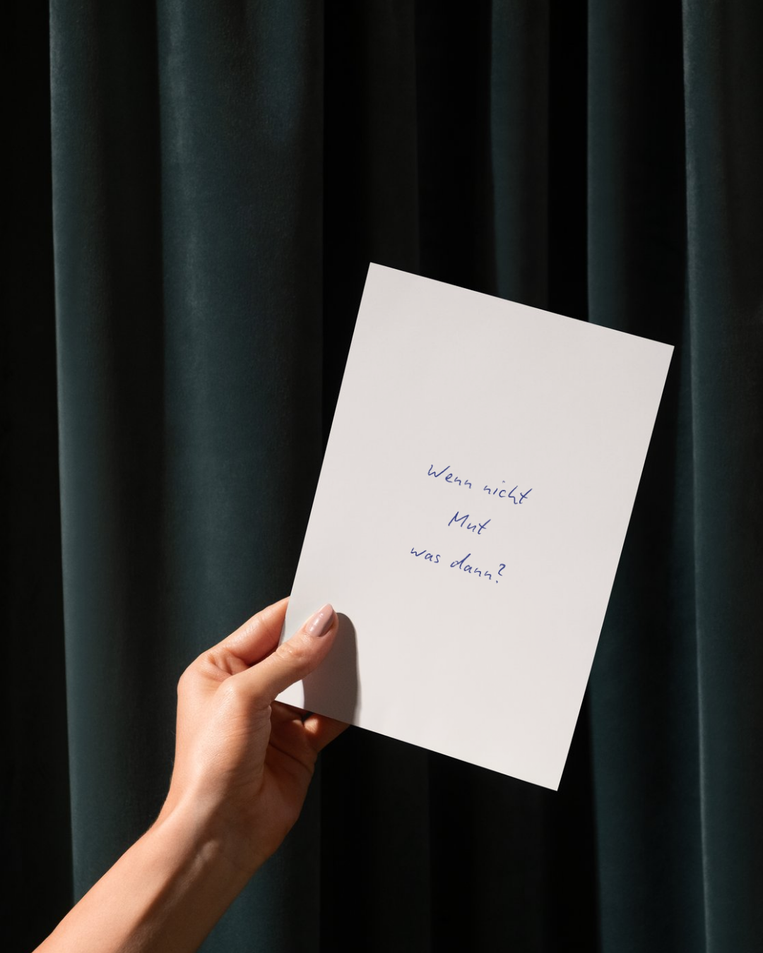 Postkarte "Wenn nicht Mut, was dann?"