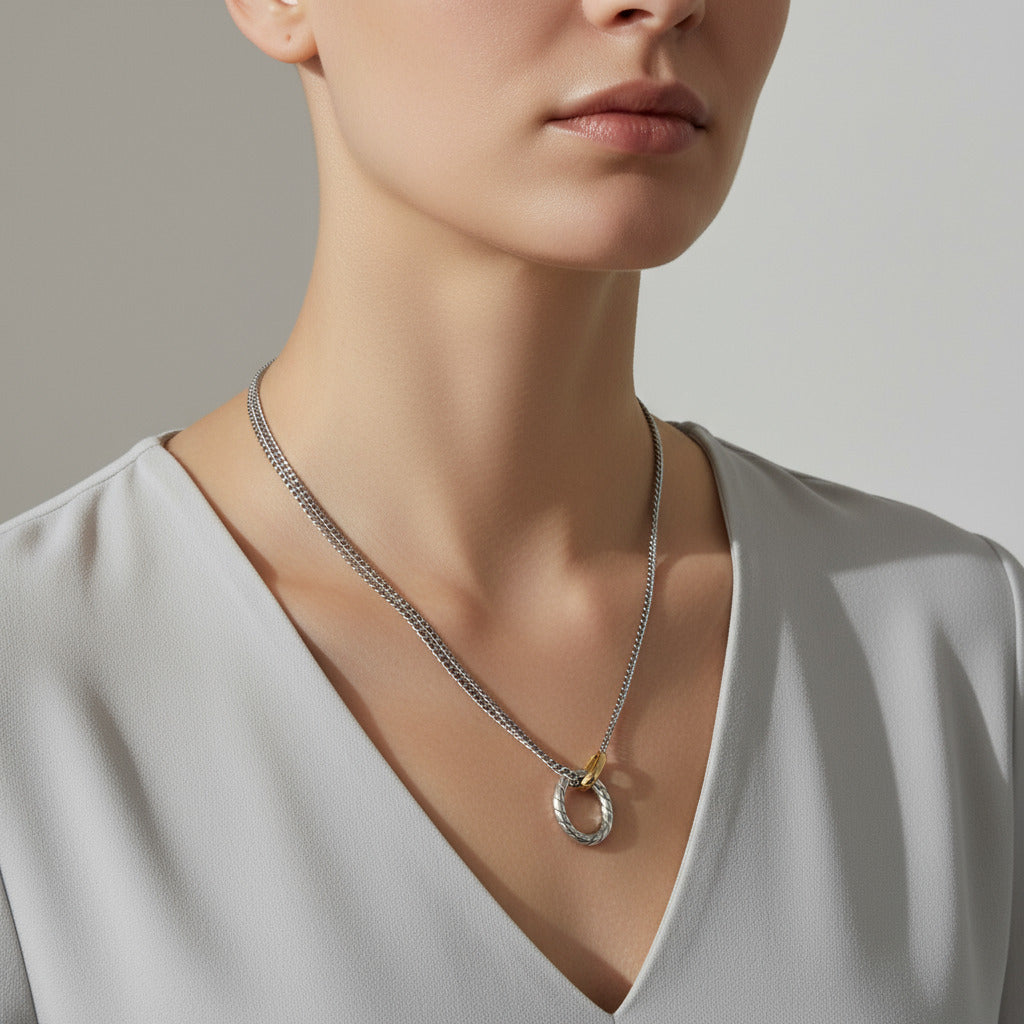 Halskette chrome bicolor Alena