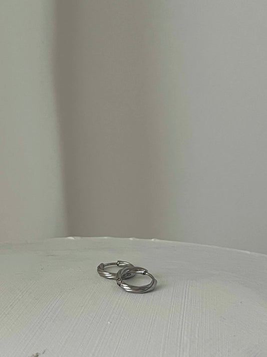 Mini Creolen Reese silver