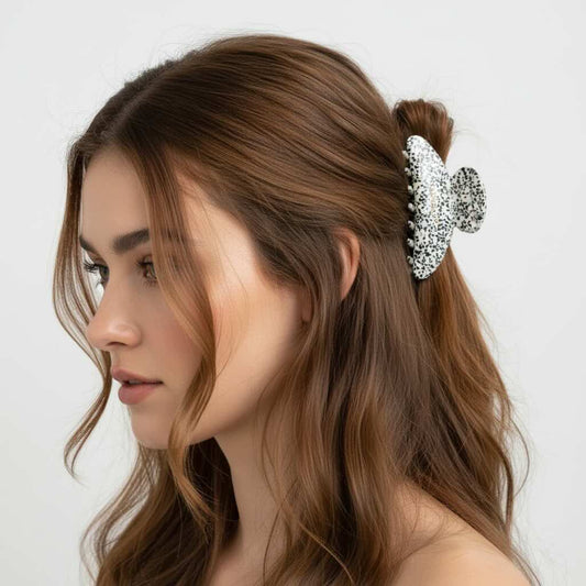 Haarklammer half-moon Dalmatiner