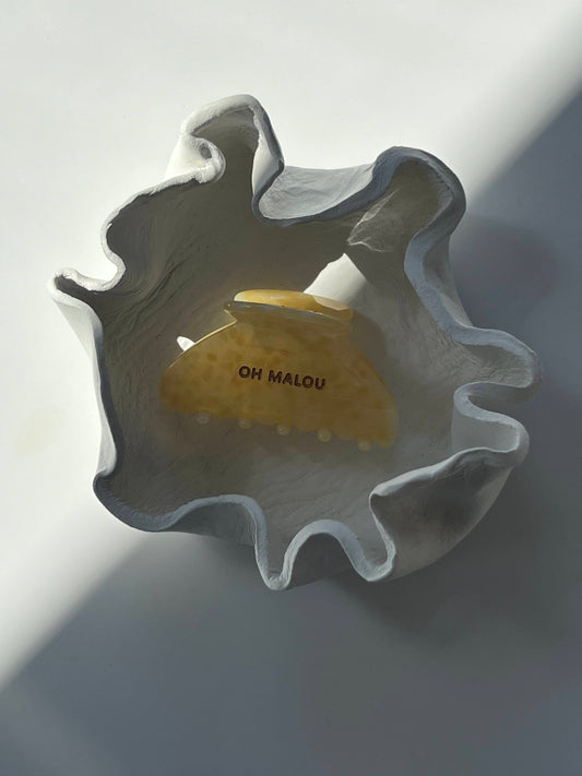 Haarklammer Bergamotte Half-moon small