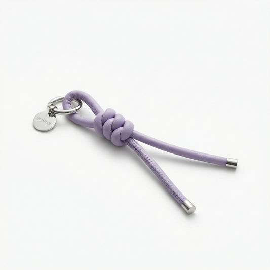 Schlüsselanhänger geflochten Lilac