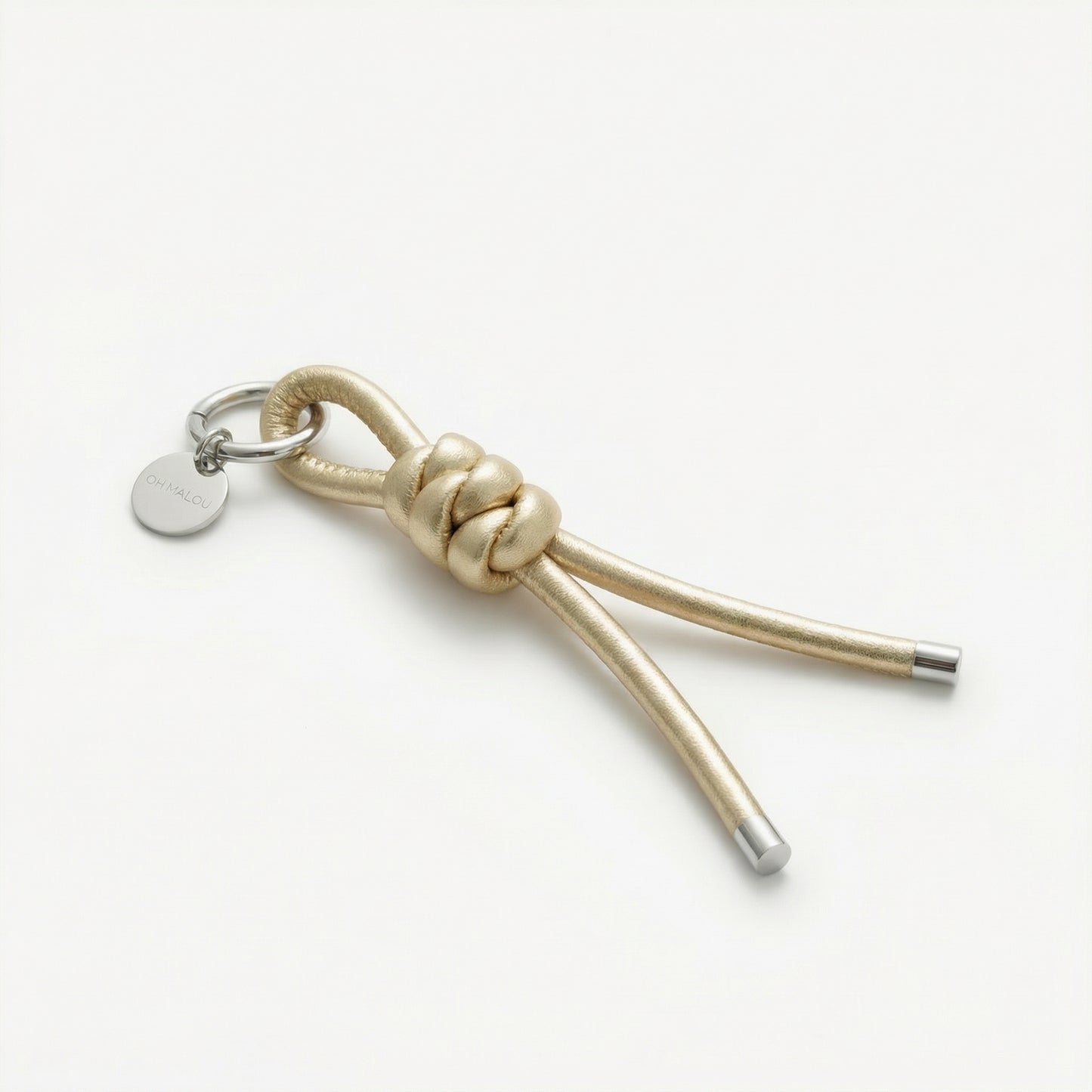 Schlüsselanhänger geflochten Gold