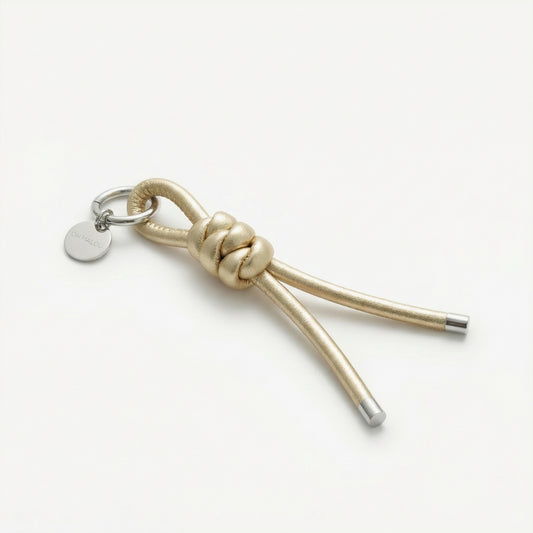 Schlüsselanhänger geflochten Gold